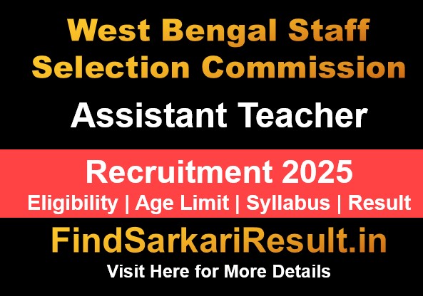West Bengal WBSSC Assistant Teacher Online Form 2025